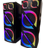 DJ Stone DJ party tower speaker. BT USB AUX with dual MIC & remote.