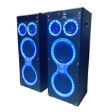 DJ Stone Mini Blast multimedia DJ party tower speaker with single wireless MIC & remote. BT | USB | AUX