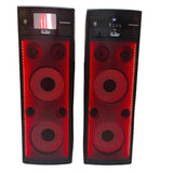 DJ STONE DJ1010 Fire Light Ver1.1 Multimedia Mini DJ Party Bluetooth Tower Speaker. Karaoke Compatible | BT | USB | AUX. Thumping bass. Best for Singing Practice with MIC Volume & ECO Control