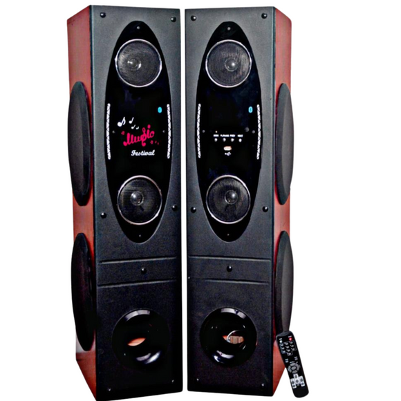 DJ Stone whale 10004 multimedia party tower speakers | BT | USB | AUX