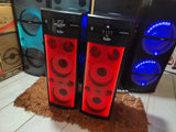 DJ Stone DJ1010 Fire light multimedia DJ party tower speaker. Karaoke compatible | BT | USB | AUX