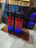 DJ Stone DJ1010 Fire light multimedia DJ party tower speaker. Karaoke compatible | BT | USB | AUX