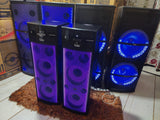 DJ Stone DJ1010 Fire light multimedia DJ party tower speaker. Karaoke compatible | BT | USB | AUX