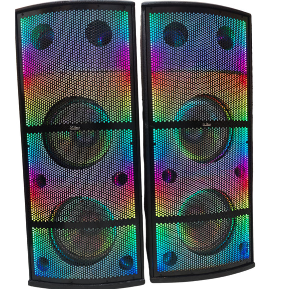 DJ Stone Hard rock  DJ Speaker with 2 wireless UHF MIC |Karaoke | BT | USB | AUX